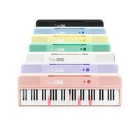The ONE Smart Keyboard COLOR 61 tasti Keyboard Piano, tastiera portatile per principianti, 256 toni sonori, 64 polifonia, luci LED integrate e app gratuite (rosa)