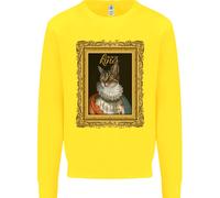 The One Vero Gatto King Divertente Bambini Felpa Maglione