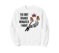 The Only Orange Monarch I Want We Only Need One No Kings USA Felpa