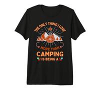 The Only Thing I Love More Than Camping Hiking Camper Nature Maglietta Premium