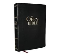 The Open Bible: Read and Discover the Bible for Yourself KJV, Black Leathersoft, Red Letter, Comfort Print