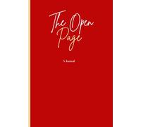 The Open Page: Red Solid Lined Notebook Journal for Personal Use or a Gift