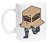 The Orange Metal Gear Solid Tazza Riutilizzabile in Vetro Bianco Per tè e Caffè Coffee Cup