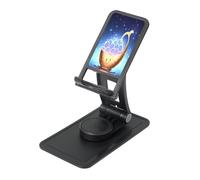 The orb of Dreams - Supporto da scrivania regolabile per iPhone e tutti i telefoni, rotazione a 360°, pieghevole integrato, base quadrata