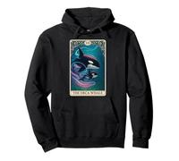 The Orca Whale Tarot Card Felpa con Cappuccio