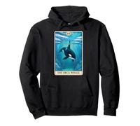 The Orca Whale Tarot Card Felpa con Cappuccio
