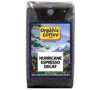 The Organic Coffee Co. Whole Bean, Decaf Hurricane Espresso, 32 Ounce