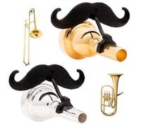 The Original Brasstache - Baffi a clip per bocchino trombone, gambo piccolo e grande (trombone, confezione da 2)