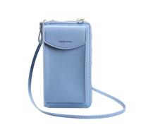 The Original Clutch Wallet Trendy Mobile Phone Bag Korean Fashion Large Capacity Double Layer Wallet Multi Functional Women Crossbody Bag Easy Wallet per le donne Piccolo Portafoglio facile (blu