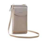 The Original Clutch Wallet Trendy Mobile Phone Bag Korean Fashion Large Capacity Double Layer Wallet Multi Funzionale Donna Crossbody Bag Moda Portafogli per uomo Bracciale In (Grigio, Taglia unica)