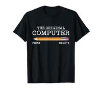 The Original Computer Print Delete Tech Humor Maglietta