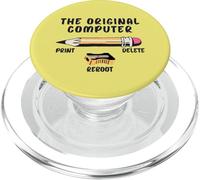 The Original Computer Sarcastic IT Tech Print Divertente Giallo PopSockets PopGrip per MagSafe