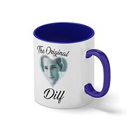 The Original DILF Carlisle Cullen Twilight Saga Merch Bianco tazza di caffè con Blu Rim & Handle Mug