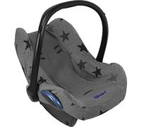 The Original Dooky 126816 Copri Seggiolino Auto Gruppo 0+ e Ovetto Universale, Grigio con Stelle