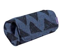 The Original Dooky 126939 Cuscino Porta Ovetto Universale, Blu con Triangoli
