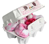 The Original Dooky 160114 6 Paia di Calze Neonato da 0 a 12 Mesi in Cotone con Confezione Box Uova in Diversi Design e Colori - 30 g