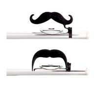 The Original Flute-Stache 2.0 - Confezione da 2 baffi a clip per flauto, versione XL e manubrio Combo Brasstache
