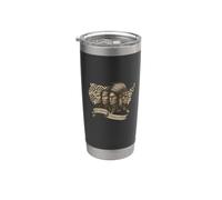The Original Foundation Fathers Native American Chiefs Vintage Bicchiere termico in acciaio inox doppia parete