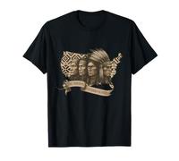 The Original Foundation Fathers Native American Chiefs Vintage Maglietta