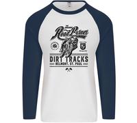 The Original Road Burner Biker Motorcycle Uomo L/S Baseball T-Shirt