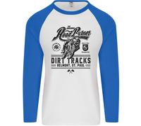 The Original Road Burner Biker Motorcycle Uomo L/S Baseball T-Shirt