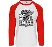 The Original Road Burner Biker Motorcycle Uomo L/S Baseball T-Shirt