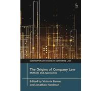 Victoria Barnes The Origins of Company Law (Copertina rigida)