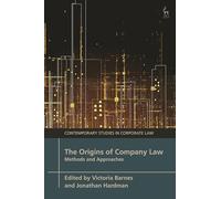 Victoria Barnes The Origins of Company Law (Copertina rigida)