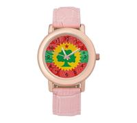 The Oromo Liberation Flag Paisley Fashion Orologio da polso da donna Easy Reader Novità Slim Quarzo Casual Dress Orologio da polso