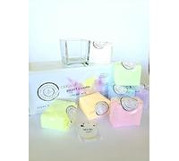 The Other Candles Set di miscelazione - 7 x 150 g cera colorata + 25 stoppini + vetro per candela con set di stoppini, candele, sabbia, perle, candele, in madreperla, in polvere, set di perline di