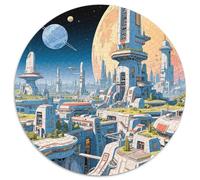 The Outer Space 1000 Pezzi Di Puzzle Rotondo Creativo Giocattolo Antistress Per Adulti E Bambini 1000pcs (67.5x67.5cm)