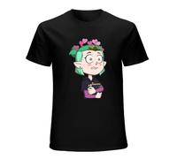 The Owl House LGBT Anime Amity Blight Blushing T-Shirt Men's Men's Tees Blusas T Shirt for Men Black S