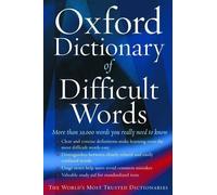 The Oxford Dictionary of Difficult Words (Tascabile)