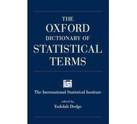 The Oxford Dictionary of Statistical Terms
