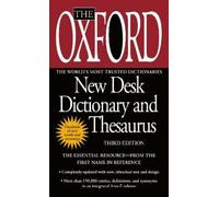 The Oxford New Desk Dictionary and Thesaurus (Tascabile)