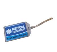 THE OXYGEN STORE Bagagli per attrezzature mediche blu per CPAP/concontratore di ossigeno portatile/bipap Medical AlertTravel Supplies | Etichetta per borsa | Regalo bagaglio | Maniglia con etichetta d