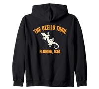 The Ozello Trail Florida USA Geco Design Felpa con Cappuccio