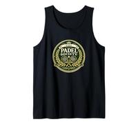The Padel Society - Giocatore di Paddle con Stemma Elegante Canotta
