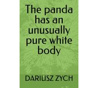 The panda has an unusually pure white body