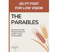 The Parables: Extra Large Print Bible Devotional for Older Adults and Caregivers: 30 Point Font Size
