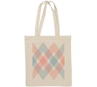 The Pattern Colorful Blu E Rosso Arte Moderna Cotone Naturale Tote Bag Bianco