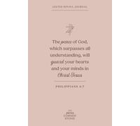 The Peace of God Lectio Divina Journal Featuring Philippians 4:7 Bible Verse: Guided Catholic Notebook for Prayerful Bible Reflection (120 pages, 6x9 inches, Light Brown Matte Cover)