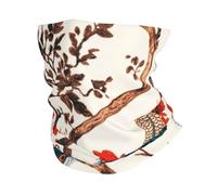The Peacock is On The Red Tree Print Head Scarf Balaclava Face Neck Scarf Mask Cover Bandana Neck Gaiters for Men Women