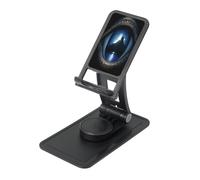 The Peak in Blue Eyes - Supporto da scrivania regolabile per iPhone e tutti i telefoni, rotazione a 360°, pieghevole integrato, base quadrata