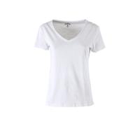 The People Rep T-shirt donna in cotone con scollo a V - bianco