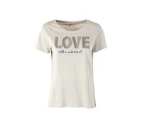 The People Rep T-shirt donna in cotone con stampa animalier e micro borchie