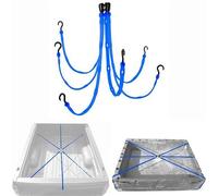The Perfect Bungee Regolabile 6 Cinturino Flessibile Ragnatela Blu 3.65 X 3.65m