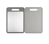 The Perfect Cooking Companion - Tagliere multifunzione in alluminio per una facile preparazione degli alimenti (grigio)