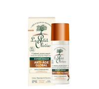 The PETIT OLIVIER - Crema giorno e notte antietà - Olio di Argan - Liscio e Raffermit - Tutti i tipi di pelle - Con acido ialuronico - 96% di origine naturale - Senza silicone - Made in France - 50 ml