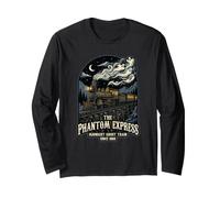 The Phantom Express Midnight Ghost Terror V Treno Halloween Maglia a Manica